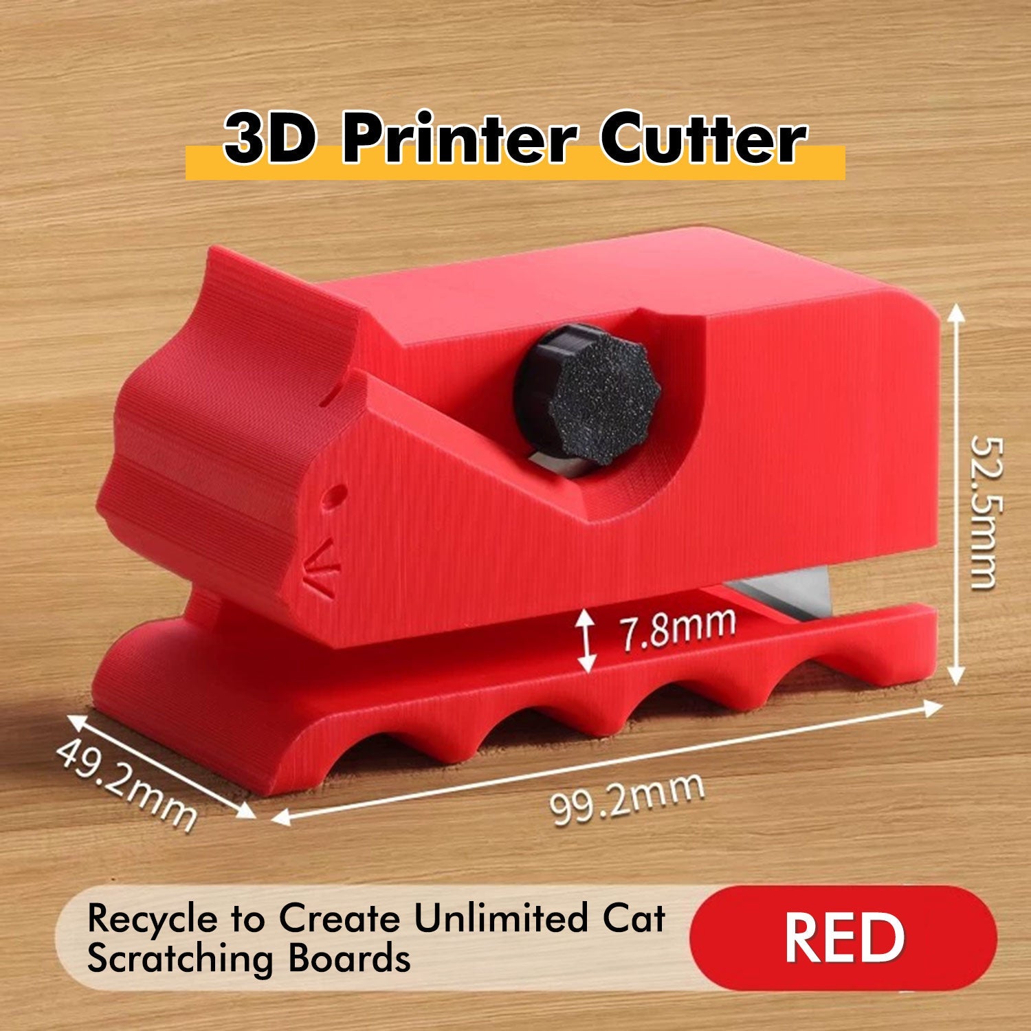 3D printing, cat scratching board cardboard cutter, ornament cutter, cardboard stripper, pet supplies