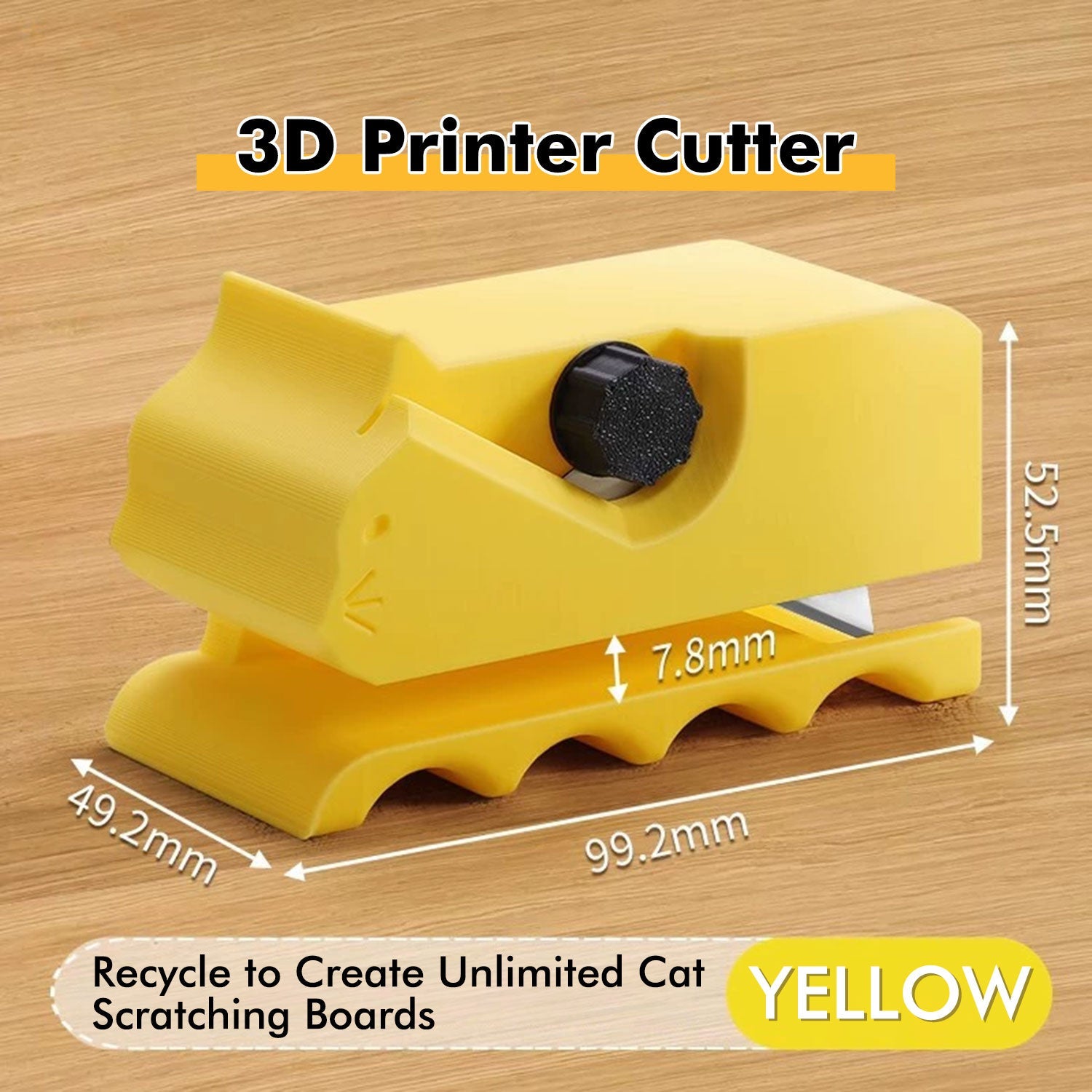 3D printing, cat scratching board cardboard cutter, ornament cutter, cardboard stripper, pet supplies
