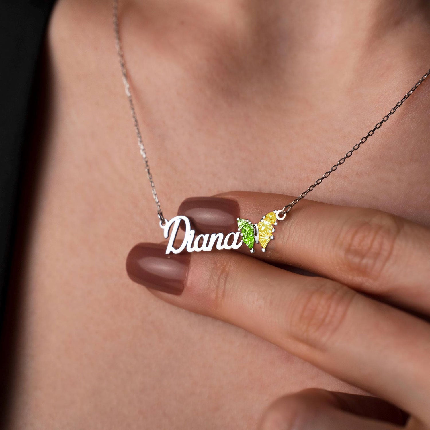 Butterfly Wrap Ring, Personalized Gemstone, Mother's Day Gift, Holiday Gift