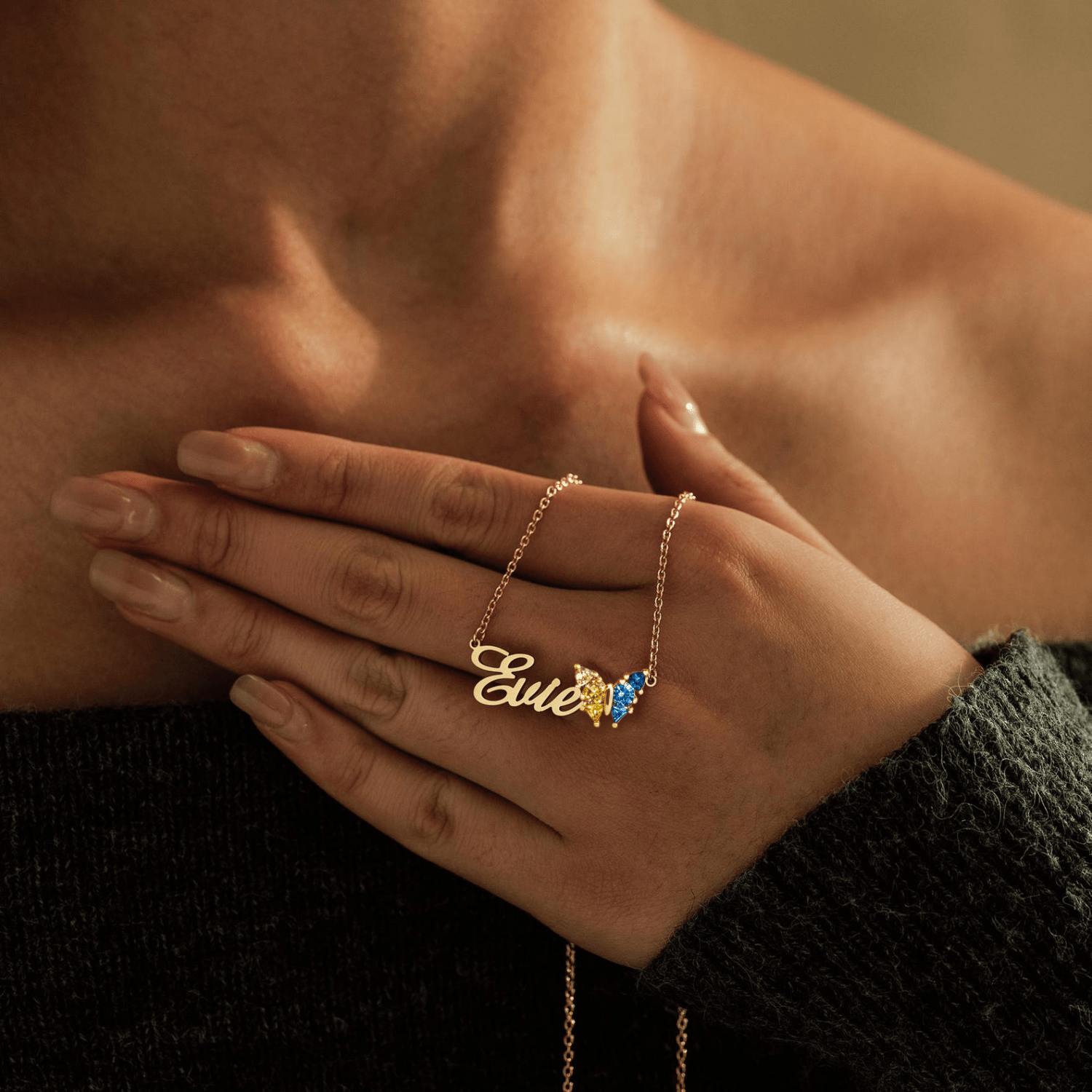 Butterfly Wrap Ring, Personalized Gemstone, Mother's Day Gift, Holiday Gift