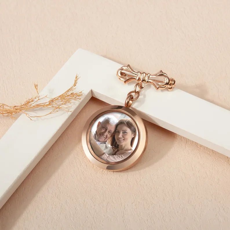Custom Memorial Graduation Photo Pin - Grad Gown Memorial Pin - Keep Your Loved One's Memory Close - Graduation Gift for Him - Gifts for Her