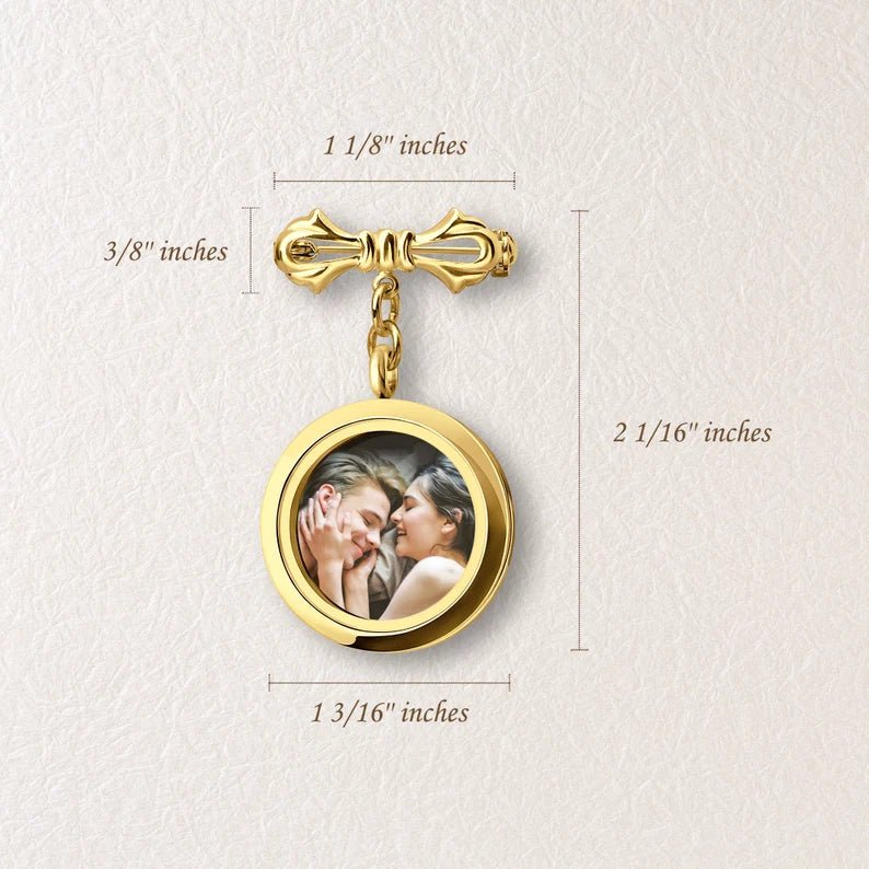 Custom Memorial Graduation Photo Pin - Grad Gown Memorial Pin - Keep Your Loved One's Memory Close - Graduation Gift for Him - Gifts for Her