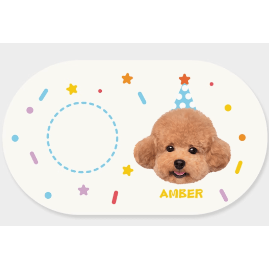 Custom pet absorbent waterproof placemat diatom mud pvc imitation leather quick drying