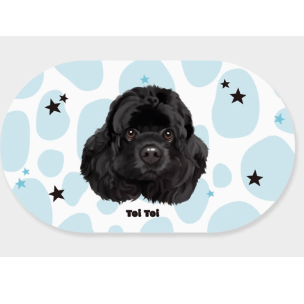 Custom pet absorbent waterproof placemat diatom mud pvc imitation leather quick drying