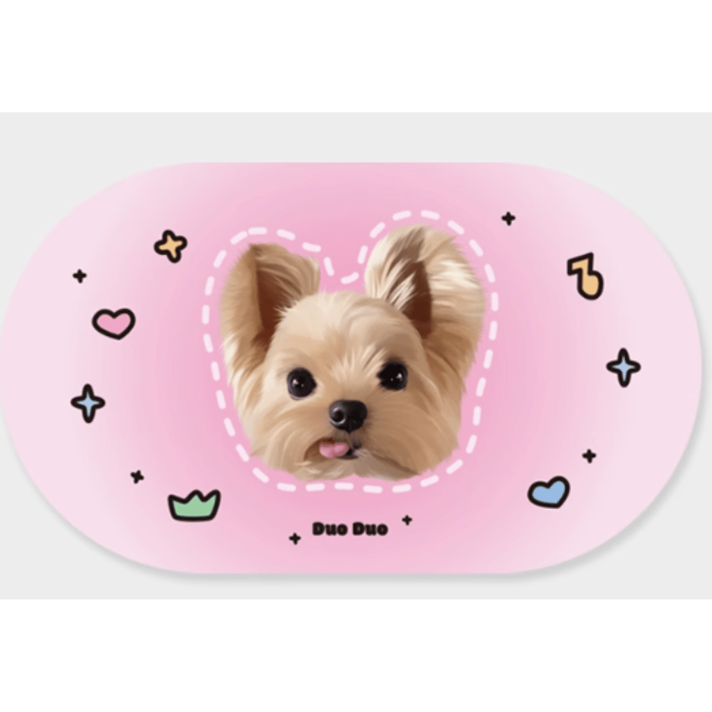 Custom pet absorbent waterproof placemat diatom mud pvc imitation leather quick drying