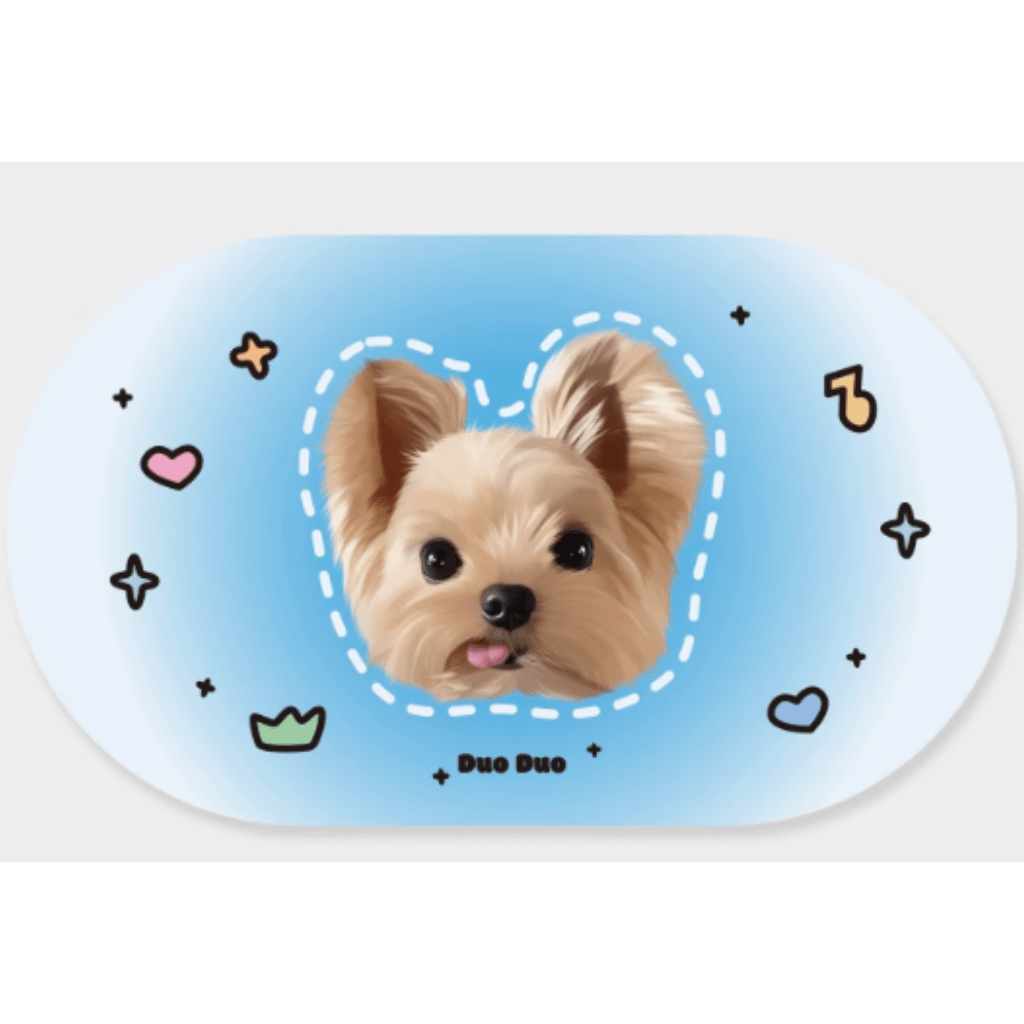 Custom pet absorbent waterproof placemat diatom mud pvc imitation leather quick drying