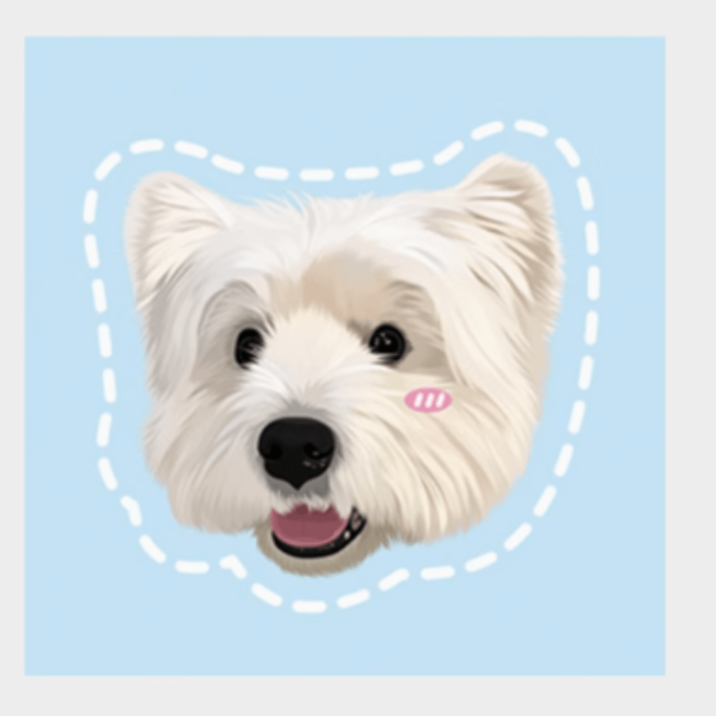 Custom pet illustration pillow