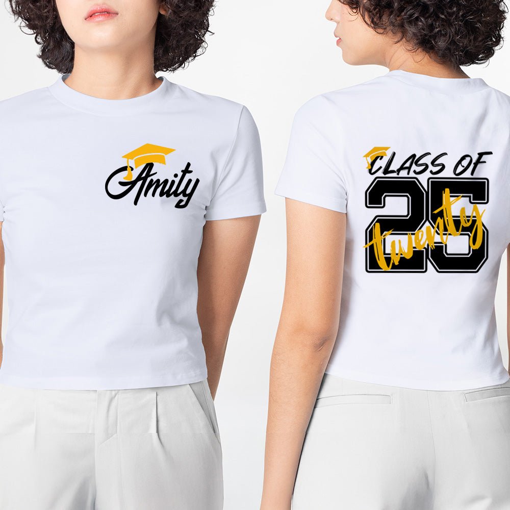 Customized 2025 graduation T-shirts, customized name graduation gifts, graduation souvenirs