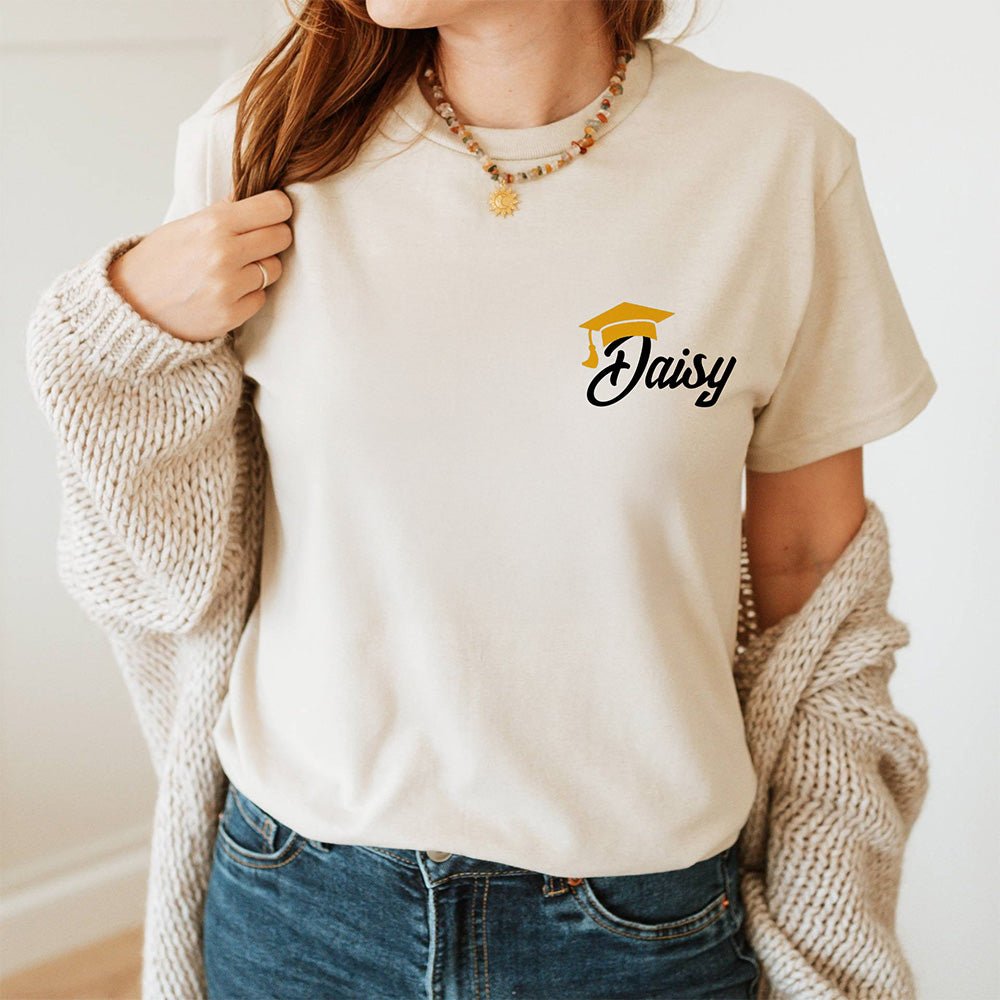 Customized 2025 graduation T-shirts, customized name graduation gifts, graduation souvenirs