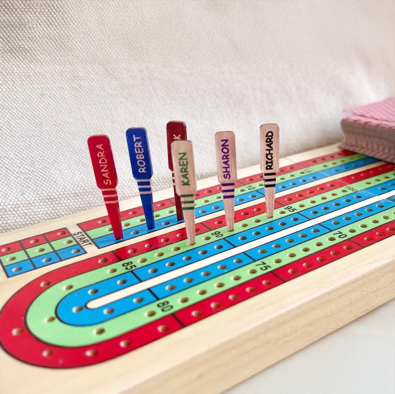Customized Cribbage nails, acrylic material, personalized