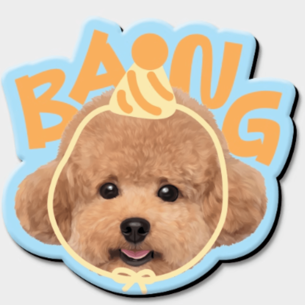 Customized pet illustration refrigerator magnets