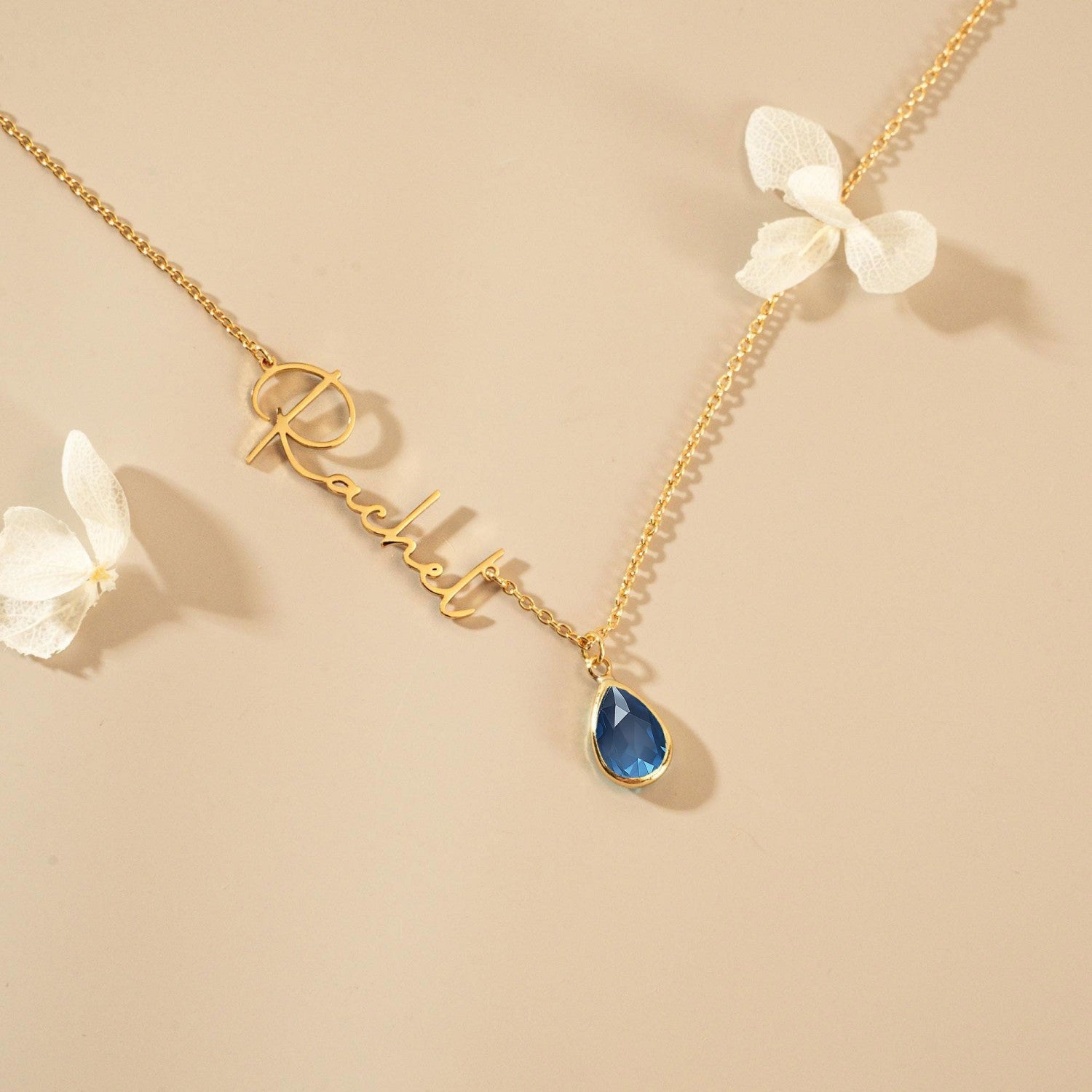 Personalized name necklace, customized birthstone and name, Mother's Day gift, holiday gift