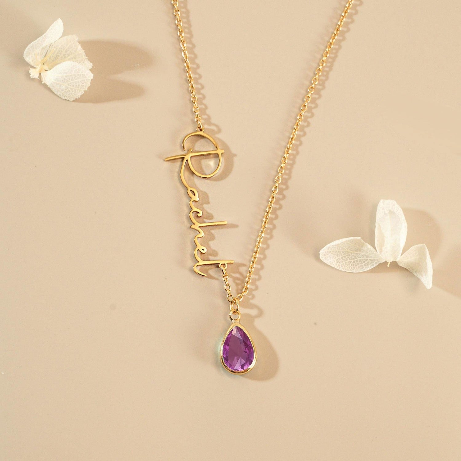 Personalized name necklace, customized birthstone and name, Mother's Day gift, holiday gift