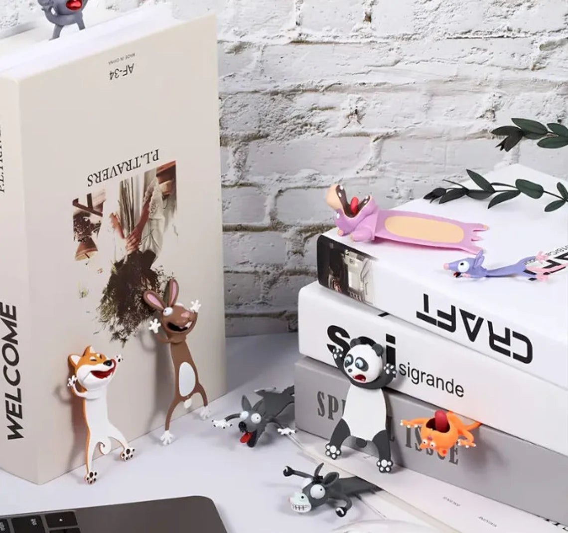 Squashed Animal Wacky Bookmarks