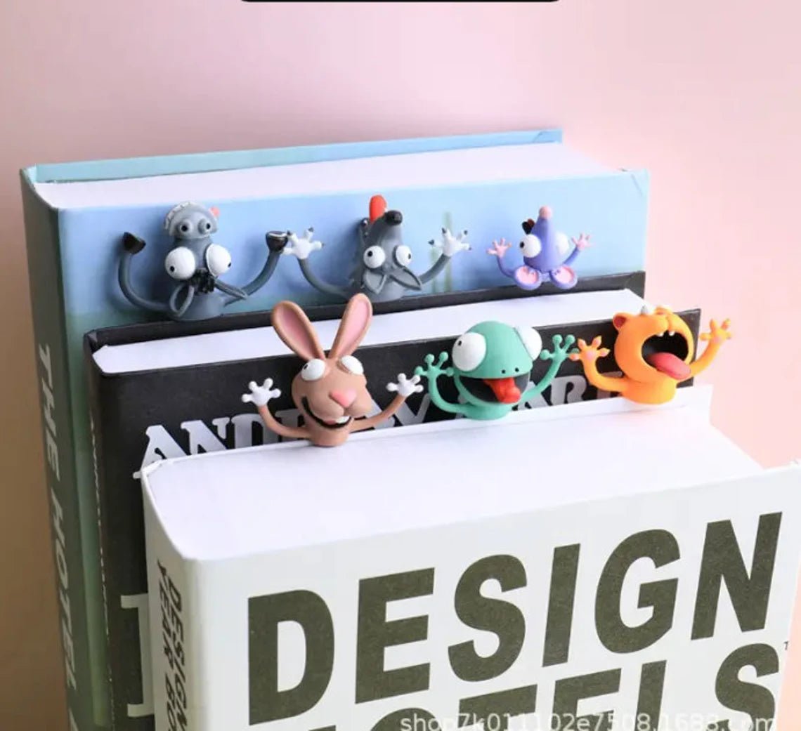 Squashed Animal Wacky Bookmarks