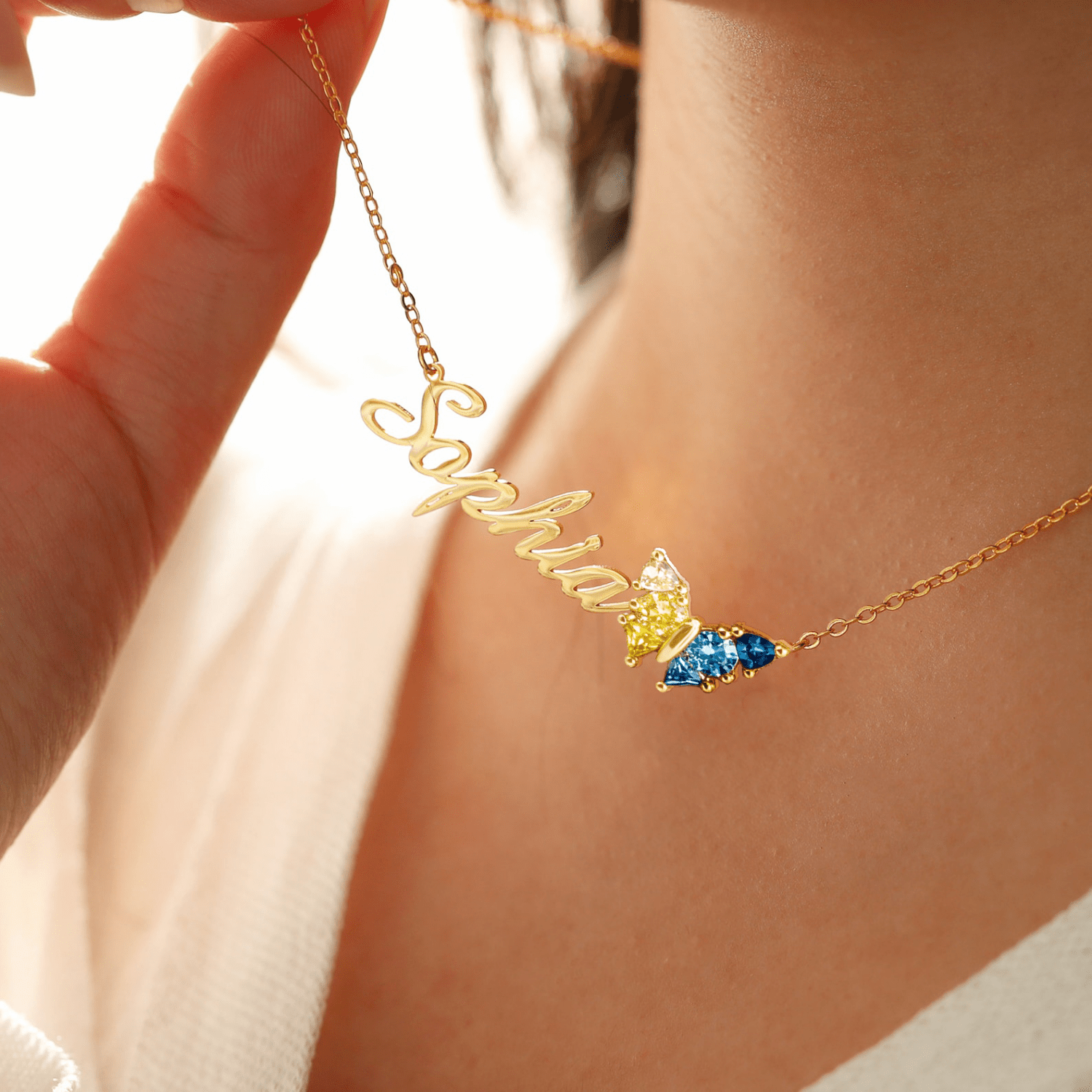 Butterfly Wrap Ring, Personalized Gemstone, Mother's Day Gift, Holiday Gift