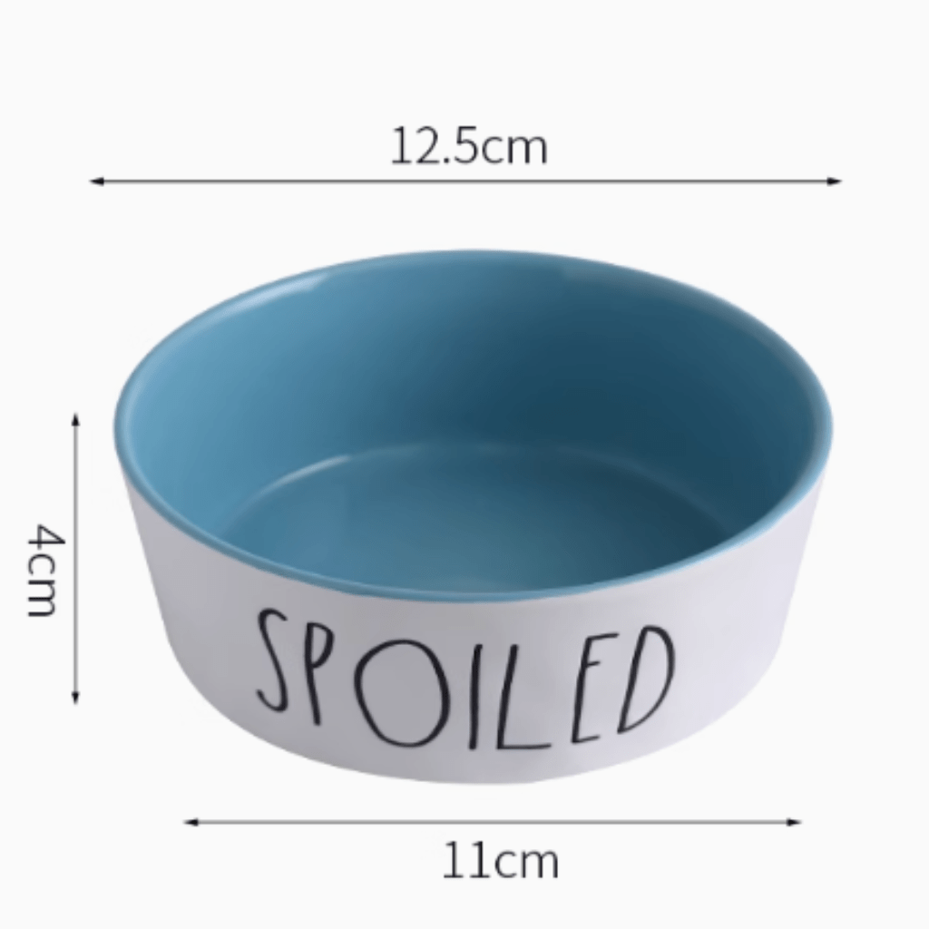 Customized ceramic bowl with pet name or photo