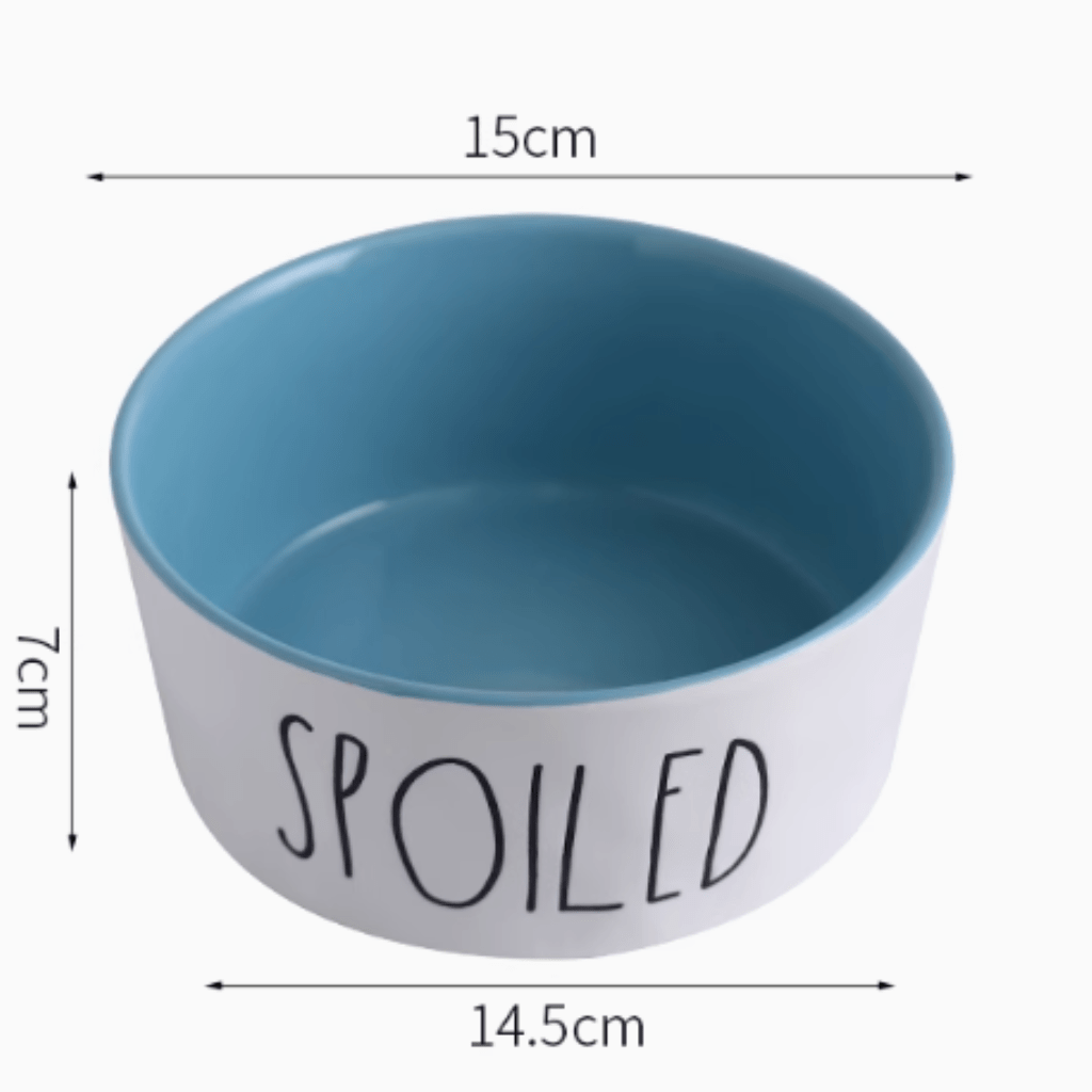Customized ceramic bowl with pet name or photo