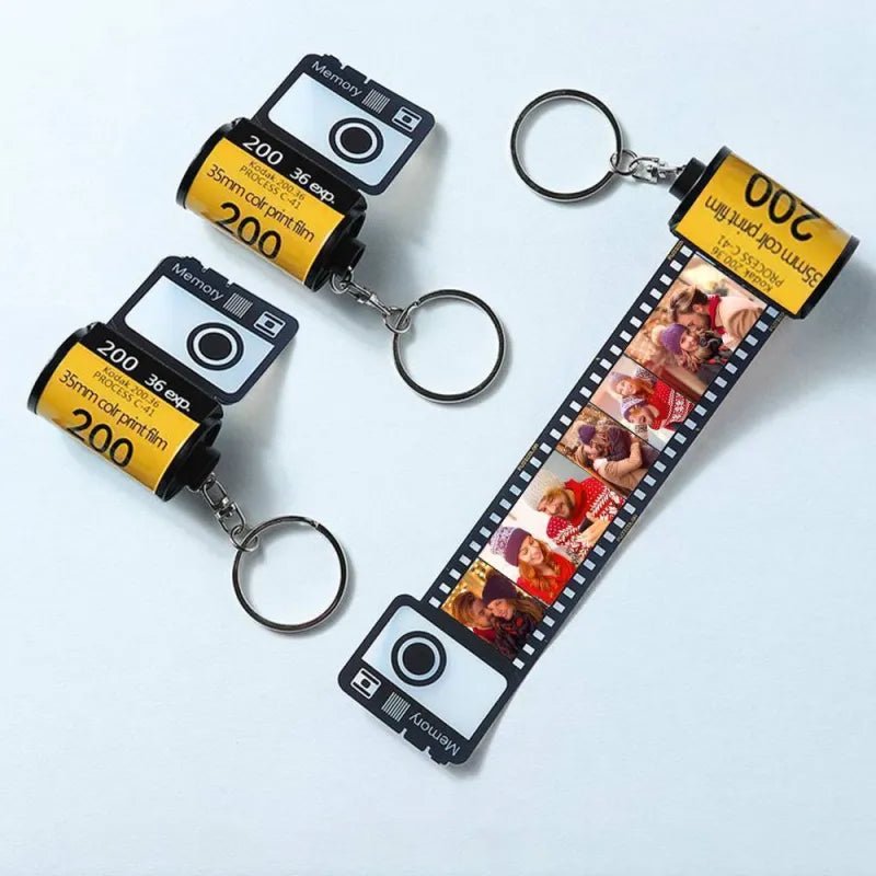 Customized color camera film, keychain, romantic customized gift
