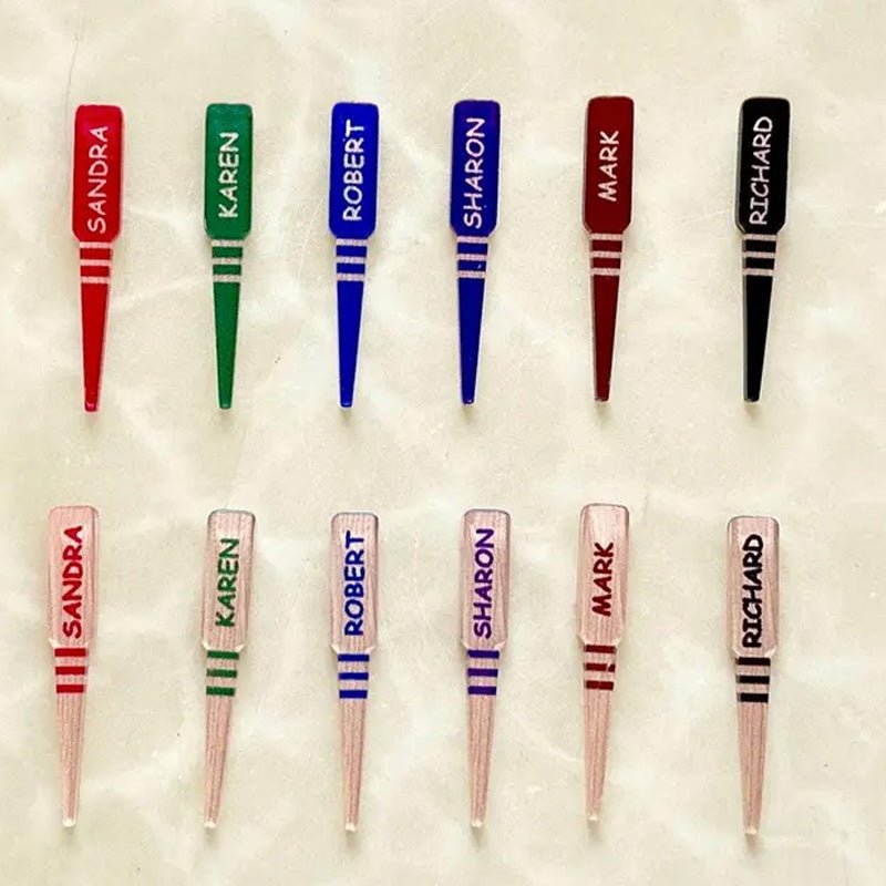 Customized Cribbage nails, acrylic material, personalized