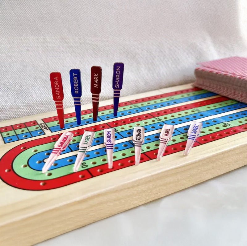 Customized Cribbage nails, acrylic material, personalized
