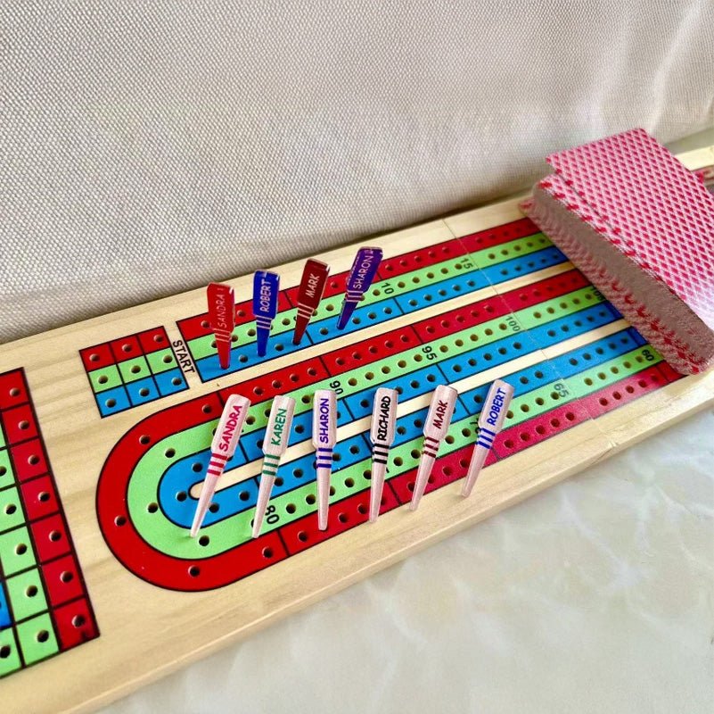 Customized Cribbage nails, acrylic material, personalized