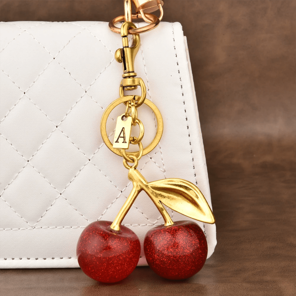 Customized letter creative cherry bag pendants、keychains