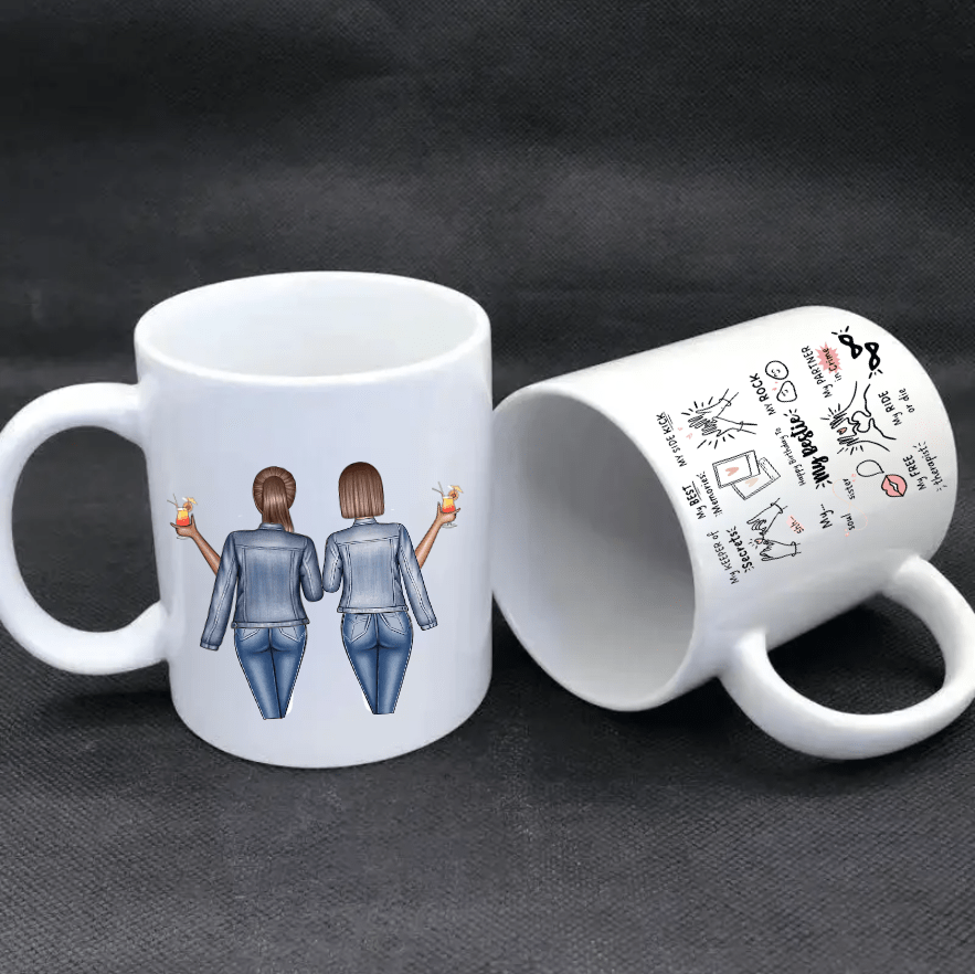Customized mug for best friend, birthday gift for best friend