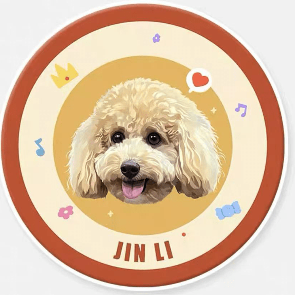 Customized pet illustration hand-painted surrounding carpet velvet soft and comfortable