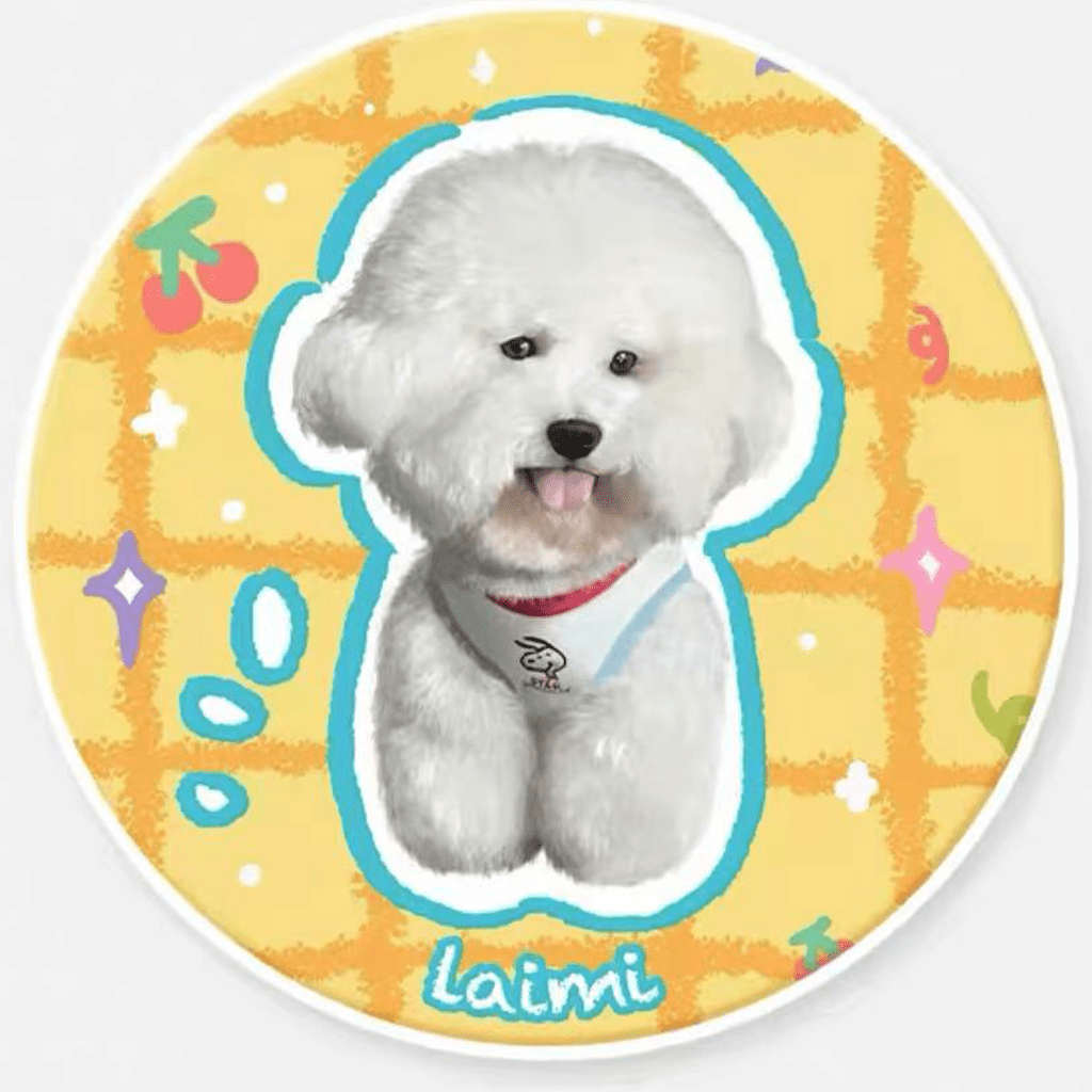 Customized pet illustration hand-painted surrounding carpet velvet soft and comfortable