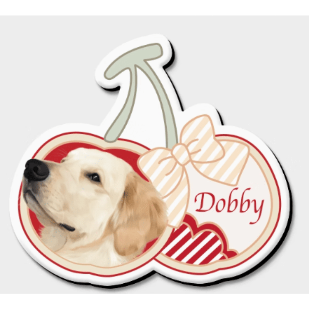 Customized pet illustration refrigerator magnets