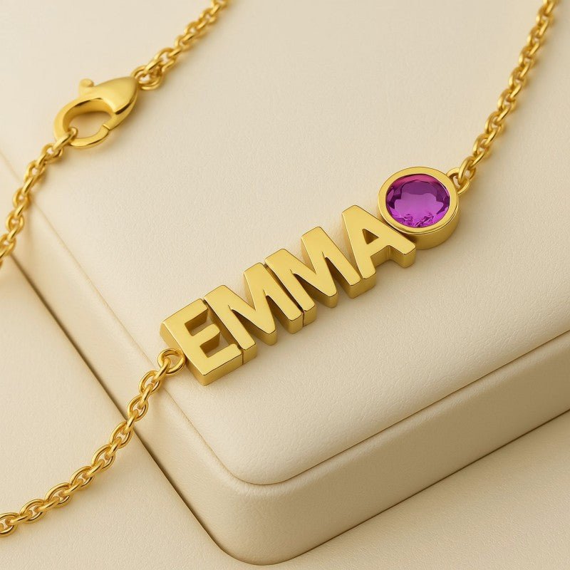 Personalized birthstone necklace, Mother's Day gift, holiday gift