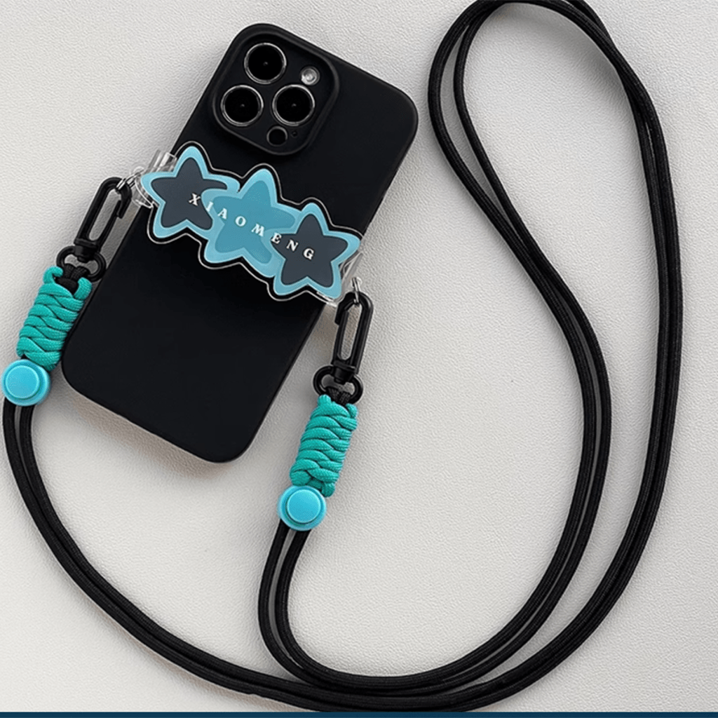 Star cross-body phone case back clip, name can be customized