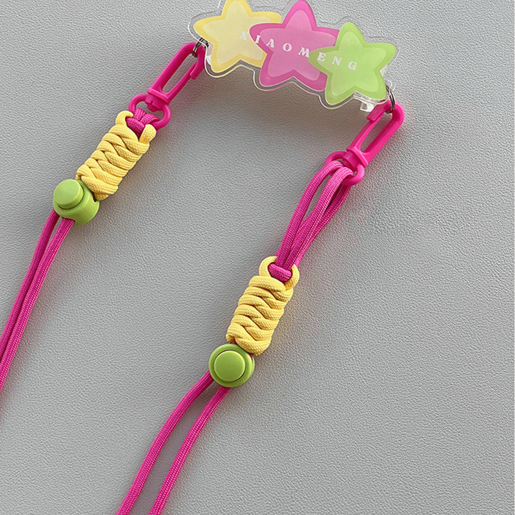 Star cross-body phone case back clip, name can be customized